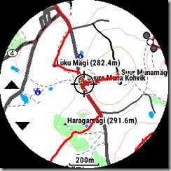 Fenix 6X Pro Solar OFM Full map High Contrast theme